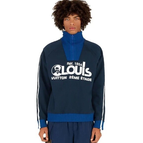 NWT Louis Vuitton Printed Multi Zipped Sweatshirt Size L - Picture 1 of 16